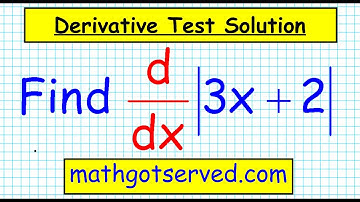 Calculus calc 7 Derivative of absolute value functions mathgotserved  how to fast easy trick