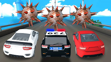 DEADLY RACE #22 Police Car, Sport Bumps Challenge 3D Gameplay Android IOS