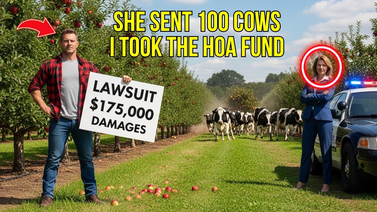 HOA Karen Ordered 100 Cows Into My Orchard to “Teach Me” — I Sued and Seized Their Reserve Fund