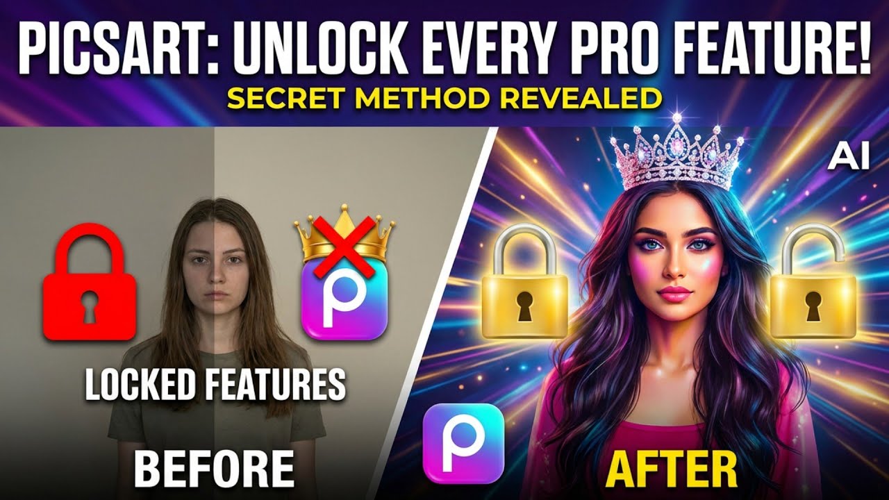 PicsArt Tutorial ✅ Unlock Pro Editing Tools You Didn't Know Existed