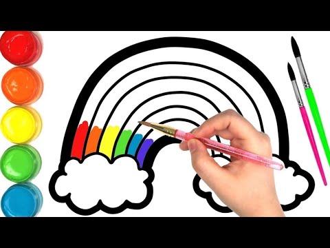 Kema Rasm Bolalar uchun kamalak rasm chizish Draw a rainbow picture for kids ...