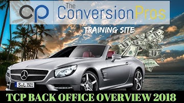 The Conversion Pros Back Office Overview 2018