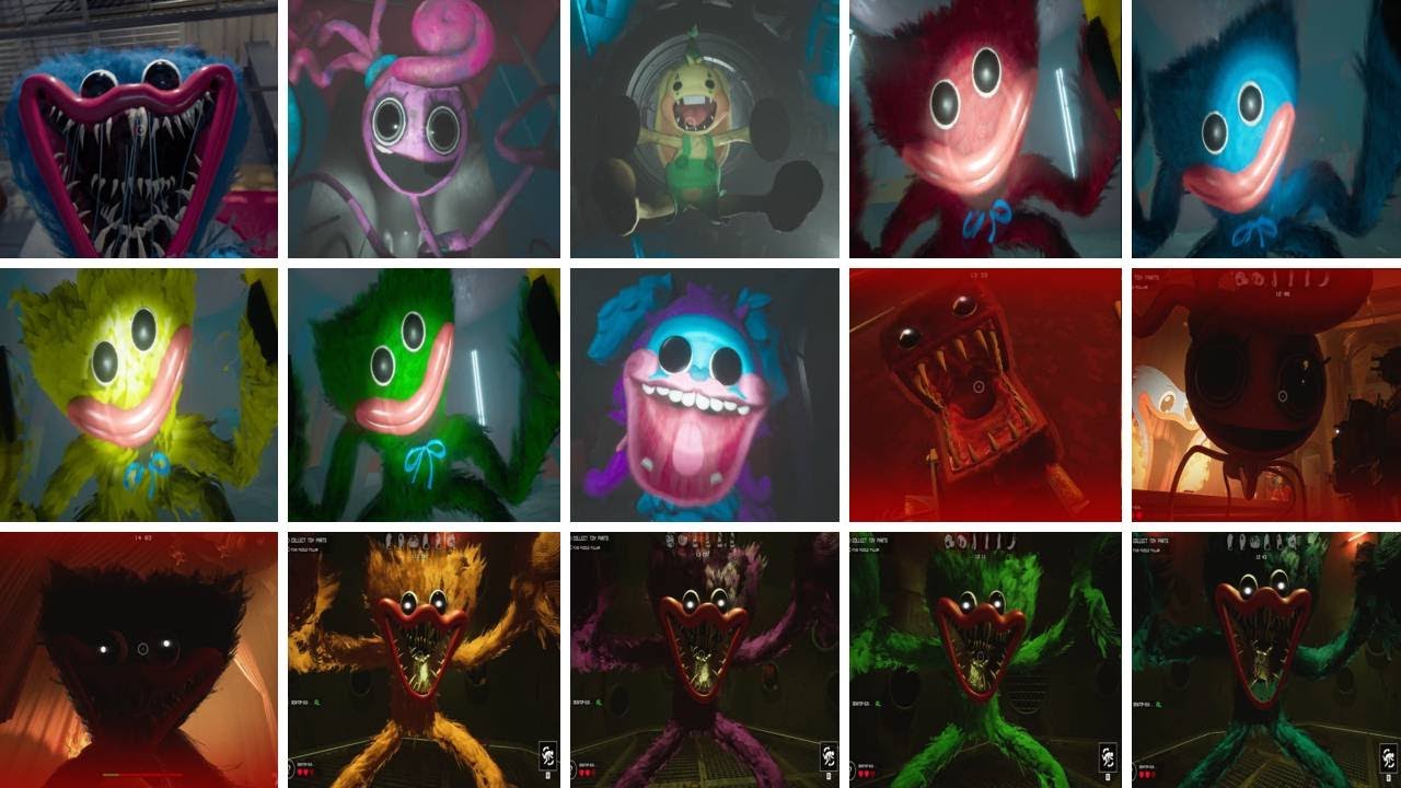 ALL Chapter 1 vs Chapter 2 vs Project: Playtime Jumpscares Evolution  Comparison 