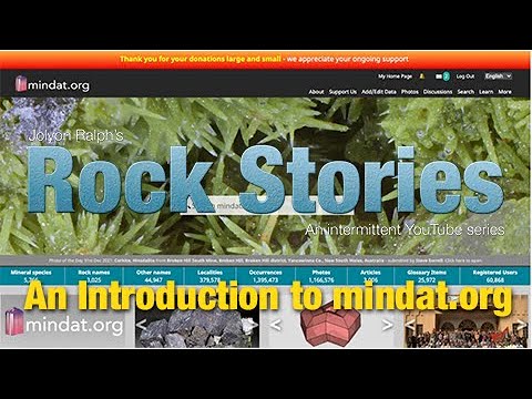 راک کہانیاں - Mindat.org کا تعارف