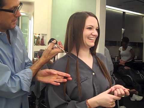 Mark Garrison cuts for Pantene Beautiful Lengths