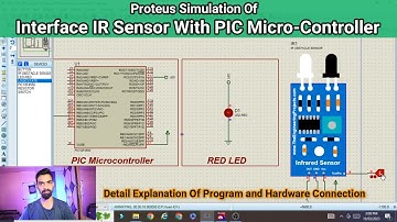 Interface IR Sensor With PIC Microcontroller | Proteus Simulation