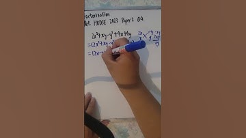 因式分解 Factorization 題目示範 (Ref HKDSE 2023 Paper 2 Q4)  #maths #hkdse #數學