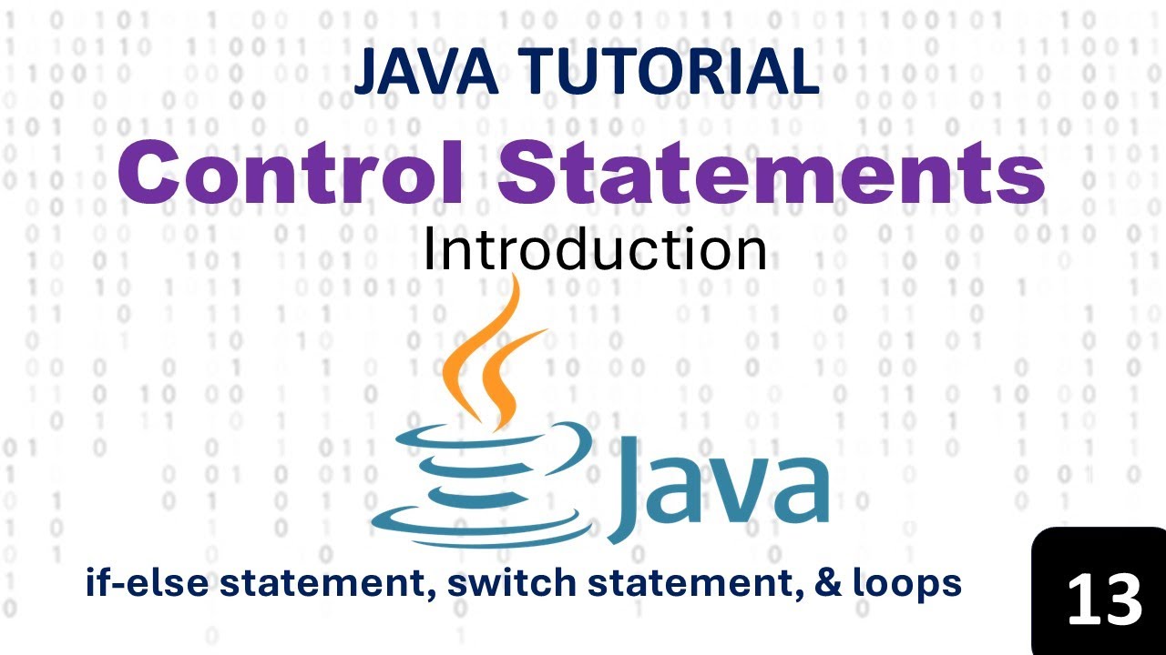 Introduction to Java Control Statements | Java Programming Basics - YouTube