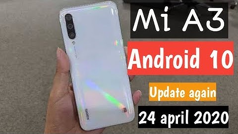 Mi A3 android 10 update again roll out | Please wait before update