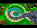 Build Underground Fish trap from Clay mud with green grass - OMG!Easy Underground Catfishes pit trap