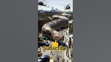 Giant Anacondck in City 🐍 | Huge Snake vs Helicopter | Realistic CGI Movie Scene