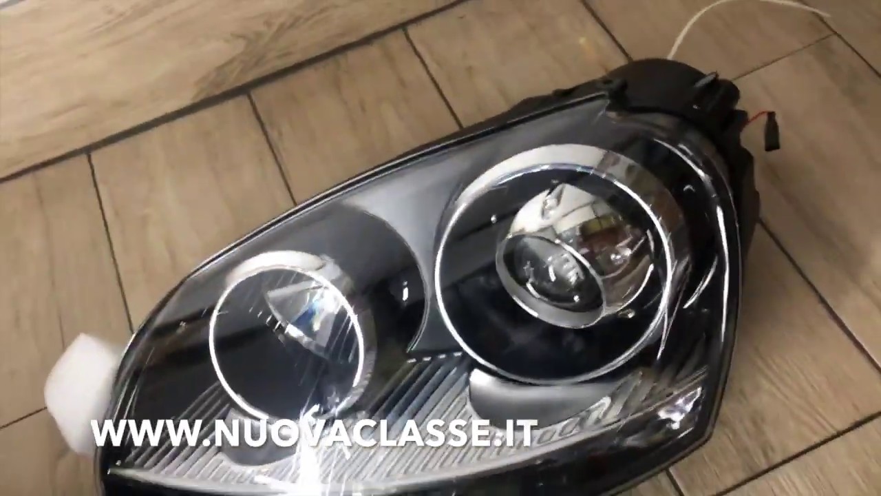 Fari Anteriori LED Per Golf 5 - Angel Eyes Cromato - Foto 7
