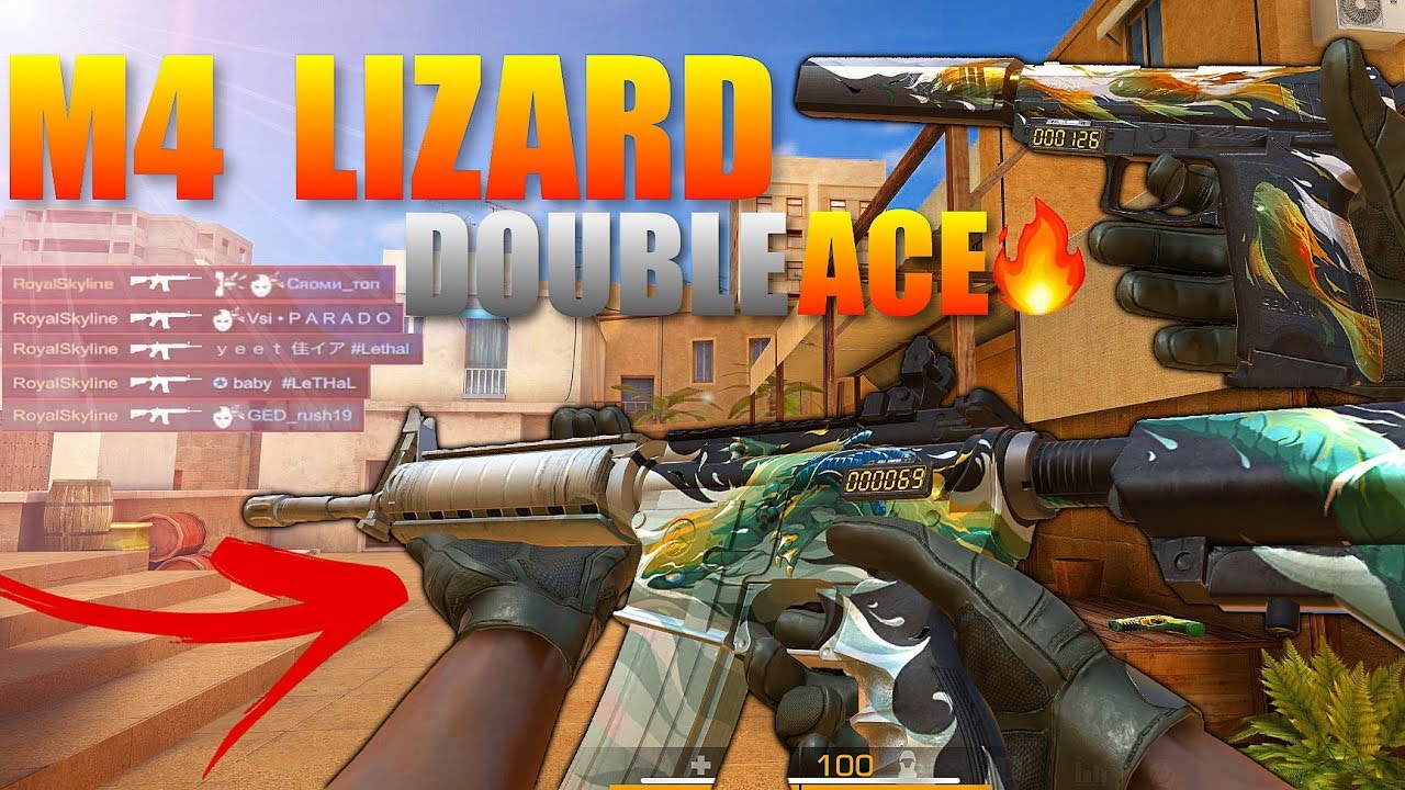 Standoff 2 M4 Lizard Double Ace Gameplay Youtube