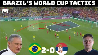 Tactical Analysis : Brazil 2 - 0 Serbia | A Big Win For Brazil |