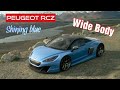 Impressions Amazing Peugeot RCZ Wide Body in "shining blue"