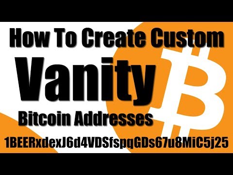 How To Create A Custom Bitcoin Vanity Address 1beerxdex Bitcoin - 