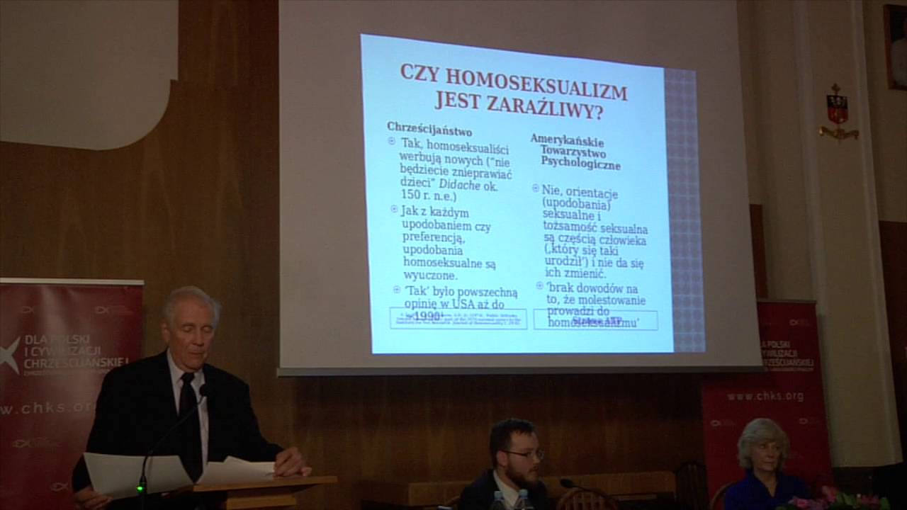 dr Paul Cameron - "Społeczeństwo wobec rewolucji homoseksualnej"  - pełne nagranie wykładu - YouTube Salve TV