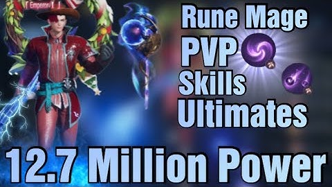 MU ORGIN 3 12.7 Million Power Rune Mage PVP Skills/Ultimates!