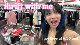 Thrift With Me Lingerie Hello Kitty Vintage Dresses More Try-On