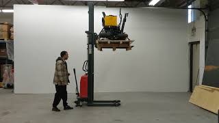 HOC SPNT1035 SEMI ELECTRIC PALLET STACKER 2204 POUNDS 138 INCH HEIGHT CAPACITY