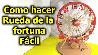 Como hacer rueda de la fortuna paso a paso fácil casera