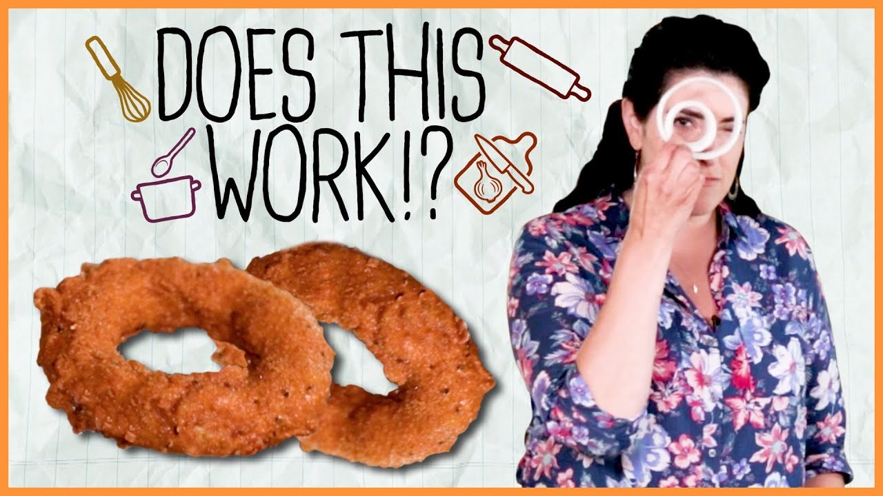 Mozzarella Stick Onion Rings!? We Test The Viral Recipe #DoesThisWork | Rachael Ray Show