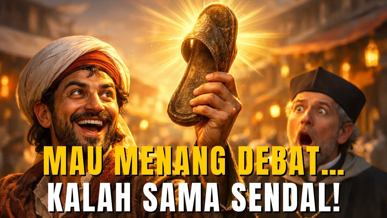 VIRAL‼️ Pendeta Ngotot Mau Menang Debat—Abu Nawas Cuma Bawa Sendal… Jawabannya Bikin Semua Tertawa!