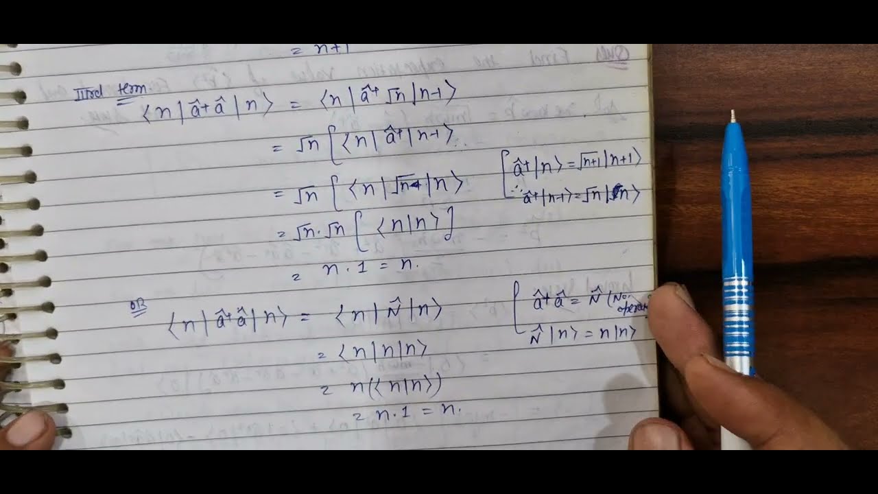 #46 (Part A) Expectation value of x^2 using ladder Operator in Harmonic ...