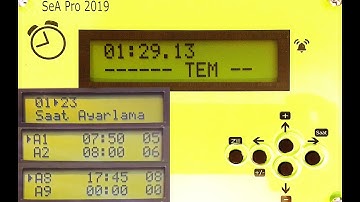 Arduino,  Çoklu Alarm Saat  / (12adet ayarlanabilir,  Okul Fabrika Zil Sistemi,  Röle kontrolleri)
