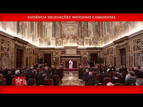 Audiência Delegações indígenas canadenses 01 de abril de 2022 Papa Francisco