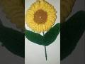 Crochet Sunflower    #CrochetTutorial #DIYCrochet #ViralCrochet #CrochetArt #MadeWithLove #sunflower