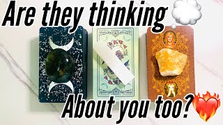 ❤️‍🔥Are they thinking about you too?❤️‍🔥Whats on their mind?💭🔮pick a card love reading🔮