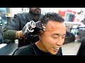 Intense indian head massage  haircut in jackson heights  ultimate asmr experienceno talkingmusic