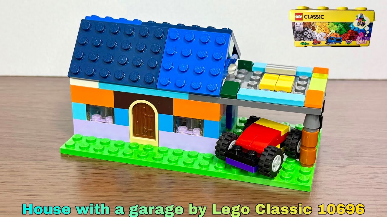 Lego Classic 10696 assembling to house with a garage #219
