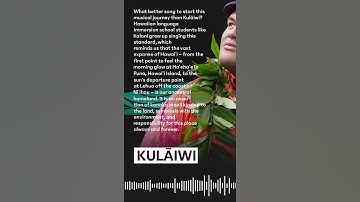 Thumbnail of KULĀIWI - Words By Larry Kauanoe Kimura - Music By Peter Moon