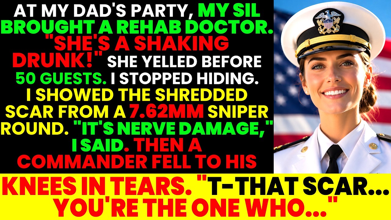 "Drunk? A Disgrace!" My Sister in Law Mocked Me at My Dad's Party—Until A Commander Kneeled and Crie