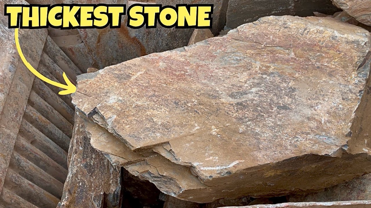 “THICKEST STONE STUCK IN JAW”PRIMITIVE POWER! | Big Rock Crushing Jaw ...