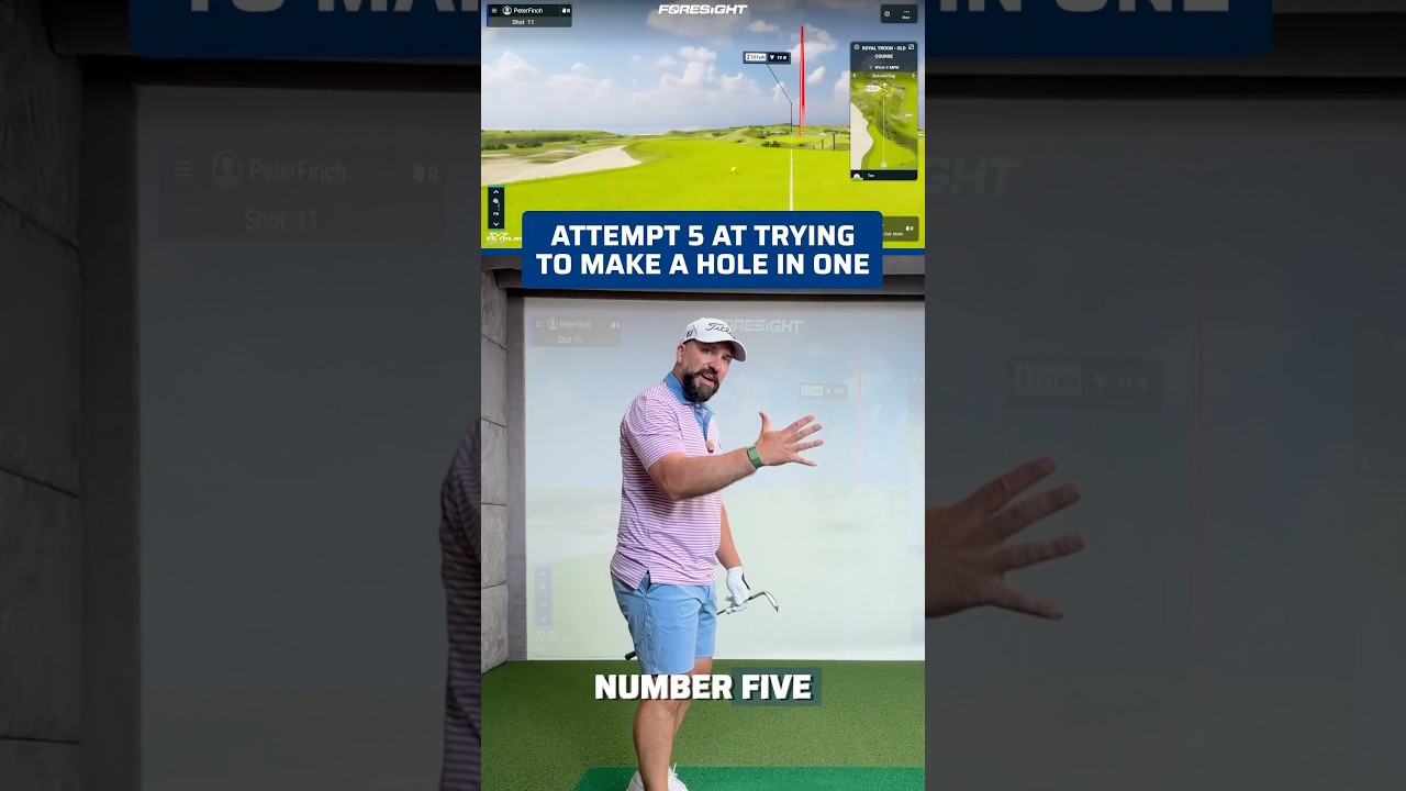 It’s been a while… but ATTEMPT 5 of trying to make a Hole In One! Am I getting closer? 👀🫠