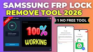 Famous Samsung FRP Bypass Tool 2026, remove google account | Samsung FRP Unlock Android 13/14/15/16 Profile