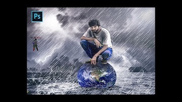 How To Make Rain Effect With Randome Effects In Adobe Photoshop CC 2017 - Photoshop cc 2017 Tutorial