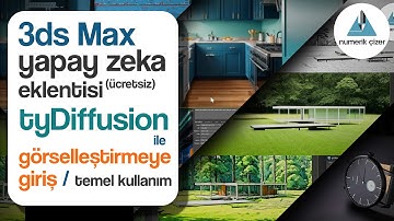 Ücretsiz 3ds Max üretken yapay zeka aracı tyDiffusion ile görsel oluşturma, genel kullanım - D:03