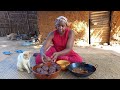 African village lifecooking most delicious nutritious ragi for lunch