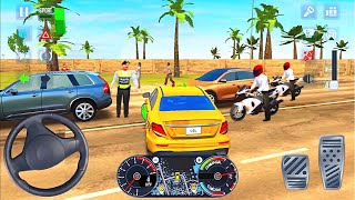AMG Taxi Mercedes Car Driving for City Girls 무료 - Taxi Sim 2020 게임 플레이 시뮬레이션 비디오 screenshot 4