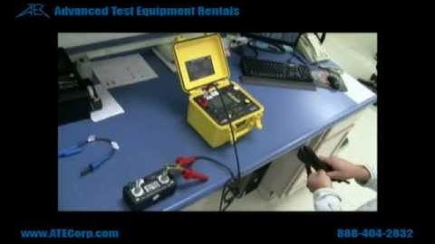 How to use the AEMC 5060 Megohmmeter (Megger) - Operation and Data Storage/Retrieval