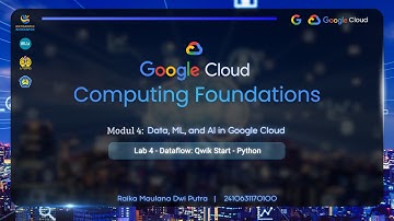 Lab 4 - Dataflow: Qwik Start – Python | Modul 4 | Google Cloud Computing Foundations