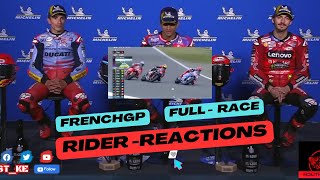 FrenchGP Post Race Interviews !! MotoGP - #frenchgp #peccobagnaia #marquez #jorgemartin