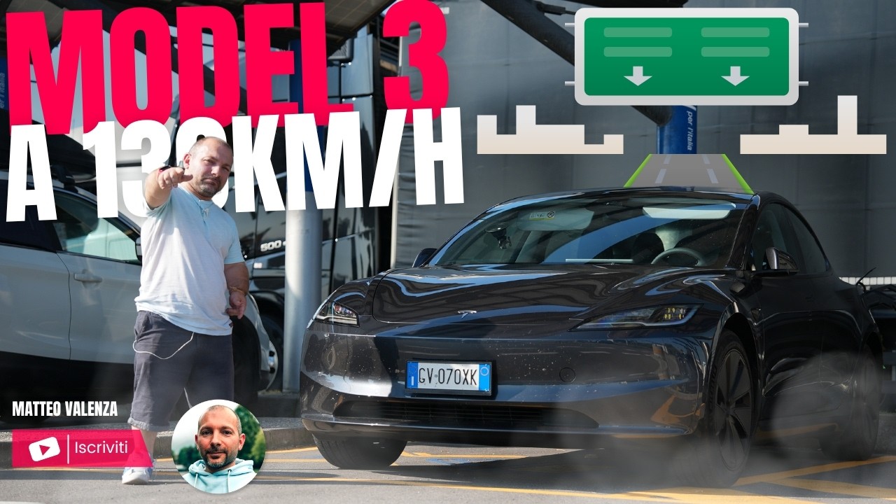 TESLA MODEL 3 RWD 2024 Test in AUTOSTRADA a 130km/h per 1000km - YouTube