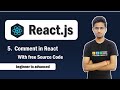 React JS Comments Tutorial in Hindi | JSX Comments Explained