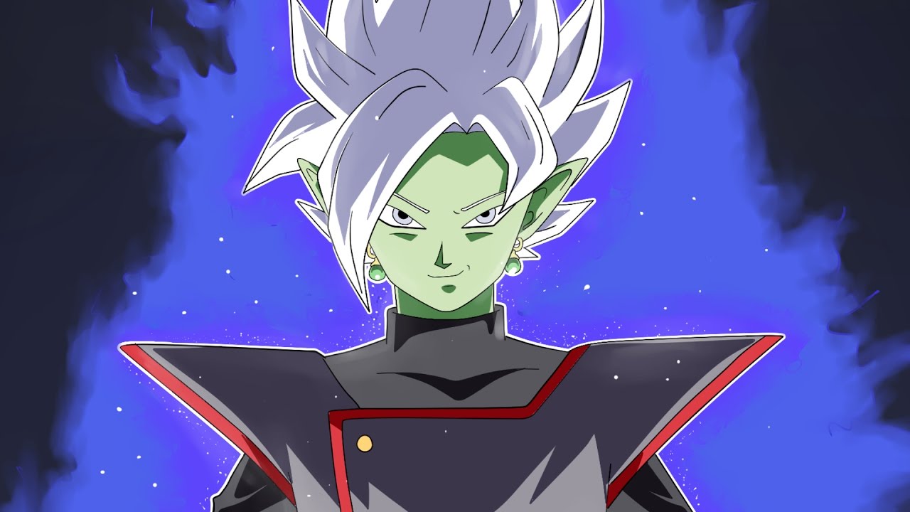 Desenhando fusão Goku Black e Zamasu - Drawing Gattai Zamasu 