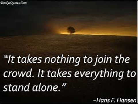 You might have to stand alone. shooting in dc